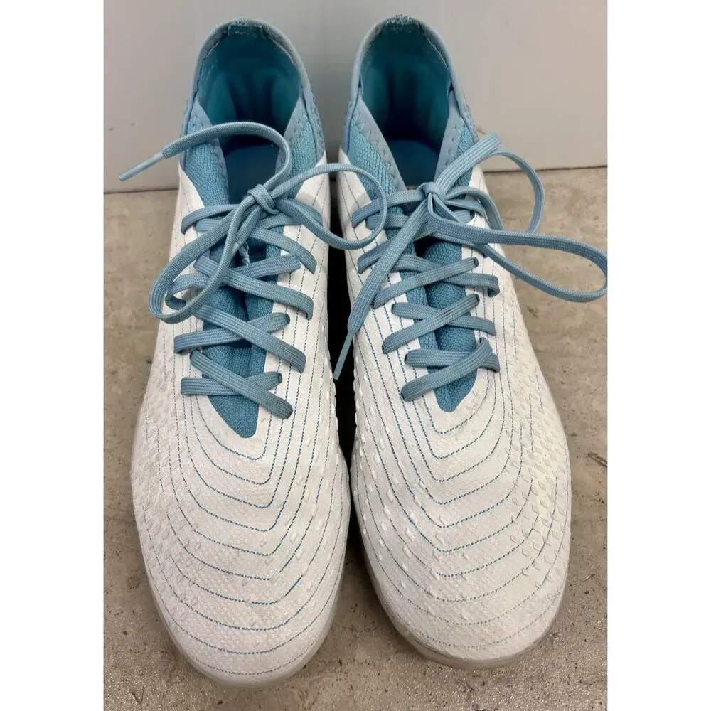 Adidas Mens Rare Predator Accuracy White Blue Soccer Cleats Size  6.5.